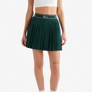 Roots Women's Dark Green Pleated golf/tennis Skirt size M